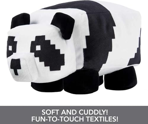 Mattel Minecraft Basic Panda Plush 8-Inch Collectible Toy