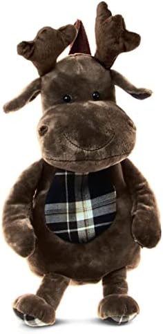 DolliBu Moose Stuffed Animal Backpack - 14 Inches