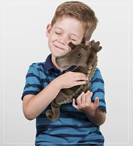 DolliBu Wild Stuffed Animals Soft Plush Collection - 12 Inch Brown Seahorse