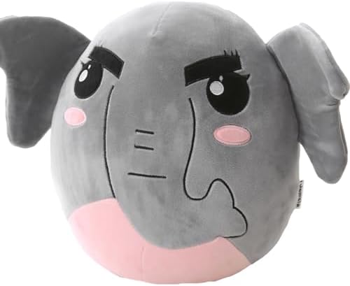 Jemsia 12 Plush Elephant Back Pillow for Kids