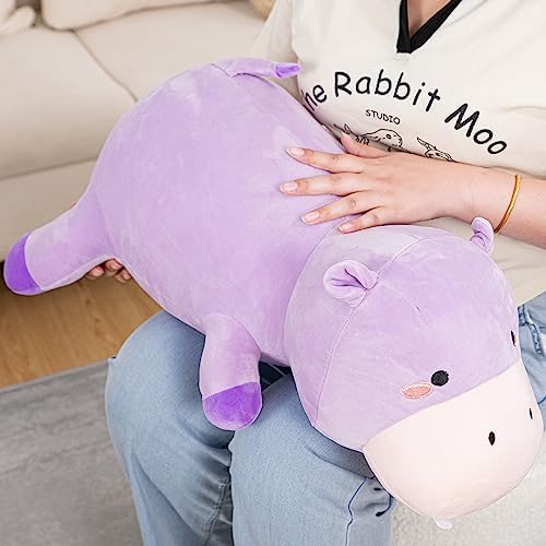 Cozi-Kins Weighted Purple Hippo Stuffed Animal - 35 Lbs