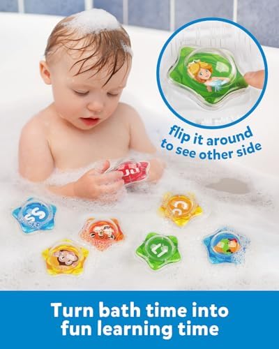 Coogam Floating Starfish Bath Toy Alphabet Set 26pcs