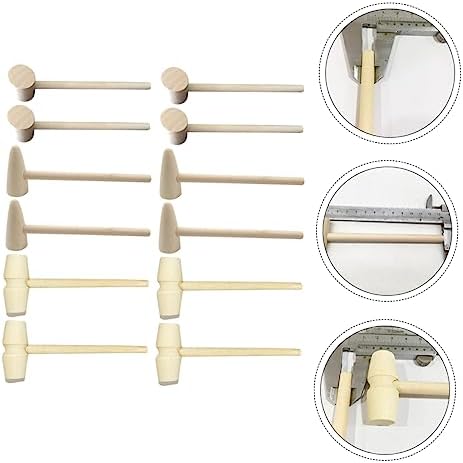 DECHOUS Mini Wooden Hammer Toy Set 15pcs