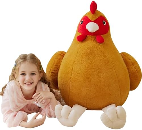 IKASA Giant Chicken Plush Toy 255 Inches Big Stuffed Animal