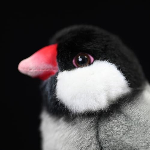 Tiny Heart Gray Bird Plush Toy for Kids 1