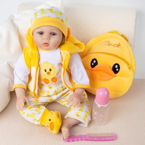 Pedolltree Reborn Baby Doll 9pcs Yellow Duck Set