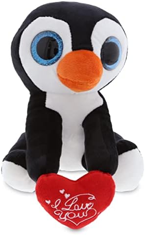 DolliBu I Love You Valentine Penguin Plush - 8 Inch