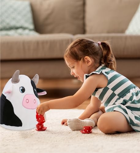 DolliBu Snug-Mooshies Cow Plush Toy - 10 Inch