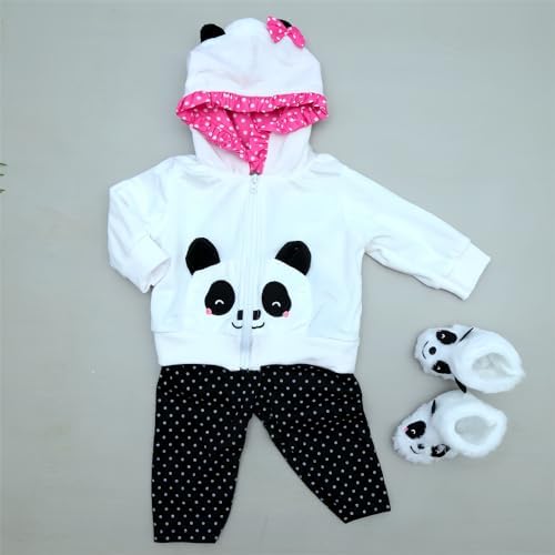 OYESY Reborn Baby Doll Panda Outfit 16-20 Inch