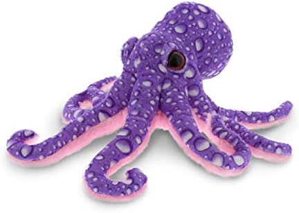 DolliBu Wild Stuffed Animal Purple Octopus 12 in