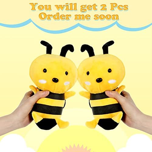 Civaner 2 Pieces Honey Bee Plush Toys 787 Inches