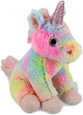 DolliBu Rainbow Unicorn Plush Toy - 9 Inch