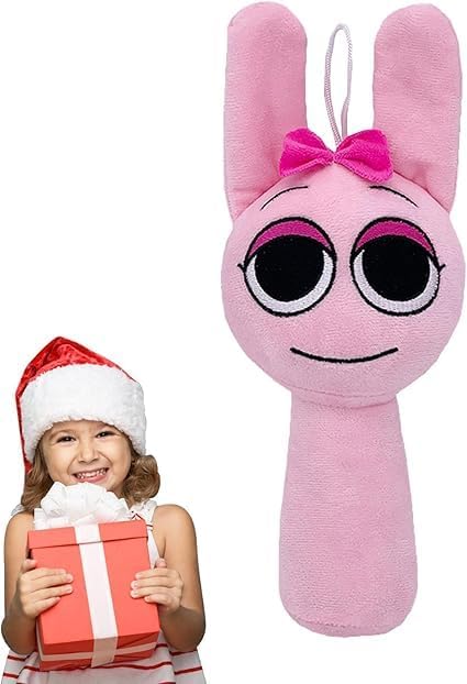 Sprunki Game Plush Pillow Doll Pink