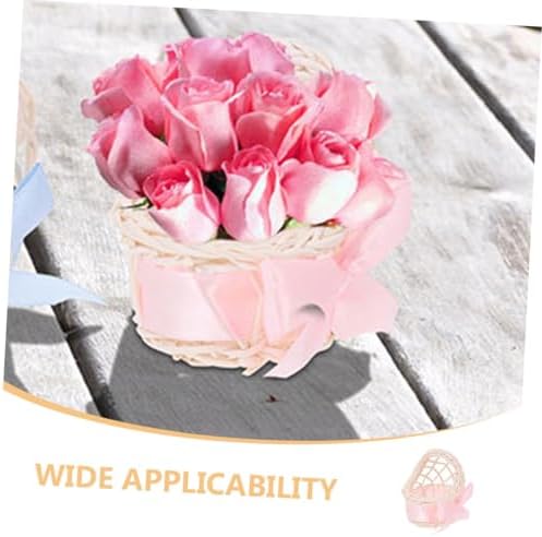 BESPORTBLE Mini Woven Rattan Basket Decor 6pcs
