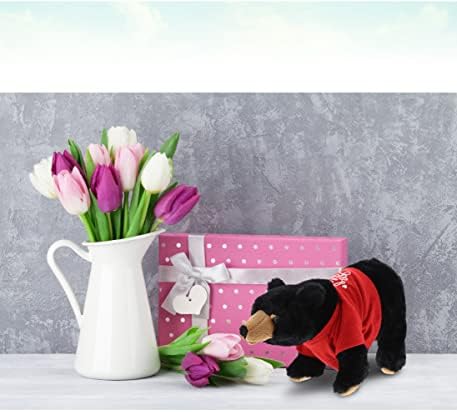 DolliBu Personalized I Love You Black Bear Plush Toy 1