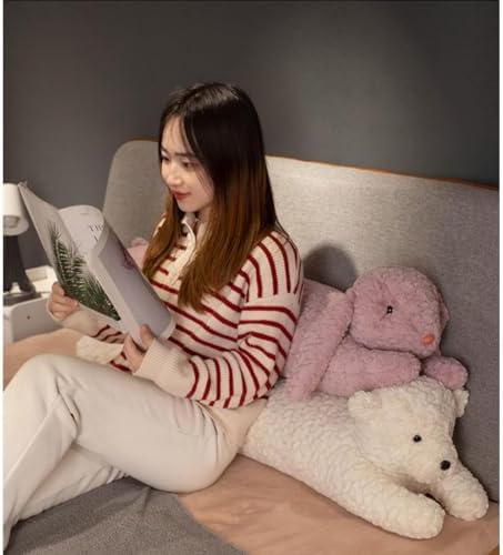 FEEZUSH Bear Plush Pillow - 35 Inch White