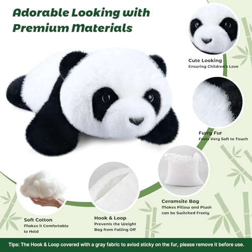 Bobbie Laxi 23 Panda Weighted Plush Toy for Comfort