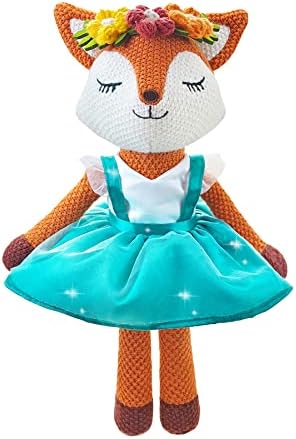 Justqunseen Cute Fox Plush Stuffed Animal Orange