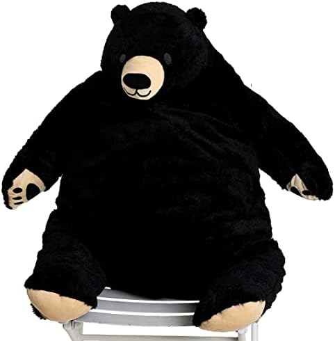 MIAOHAHA Plush Teddy Bear Black 315in Stuffed Animal