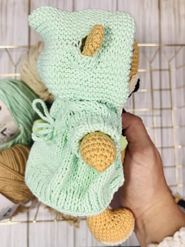 Handmade Teddy Bear Crochet Plushie Doll 10 Inches