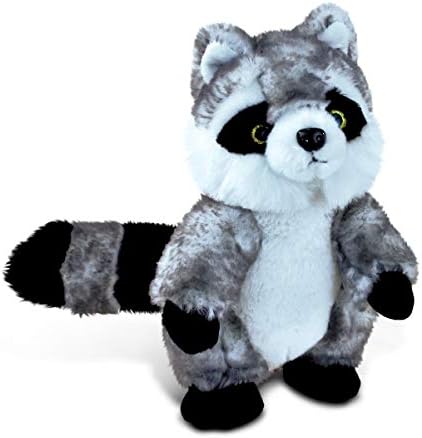 DolliBu Plush Stuffed Animal Gray Raccoon 8 Inches