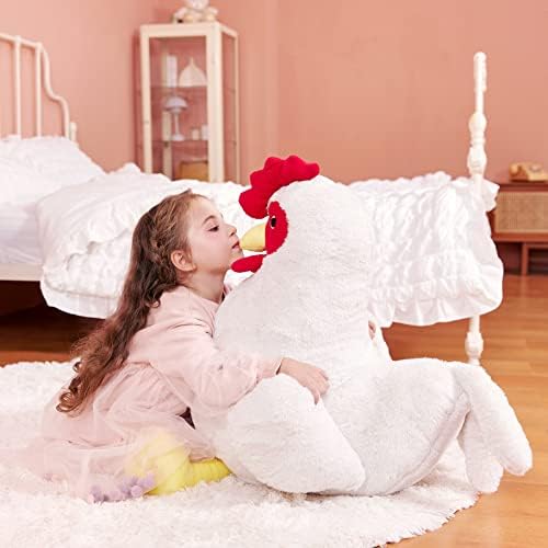 IKASA Giant Chicken Plush Stuffed Animal Toy 23 Inch Big Size