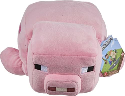 Mattel Minecraft Plush Pig 12-Inch Stuffed Animal Figure