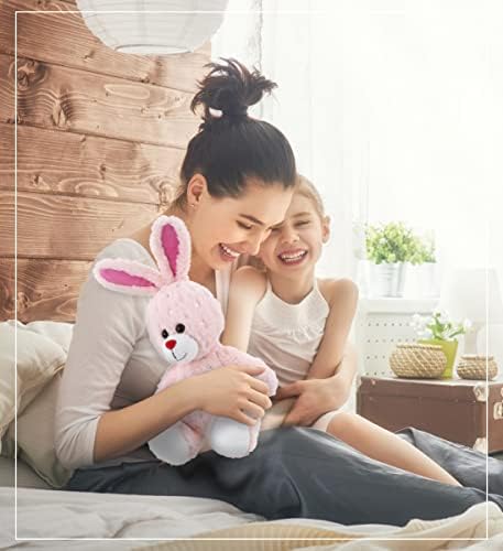 DolliBu Rose Gold Bunny Plush Toy 8 Inches