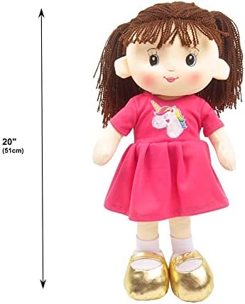 Linzy 16 Pink Laura Soft Plush Rag Doll