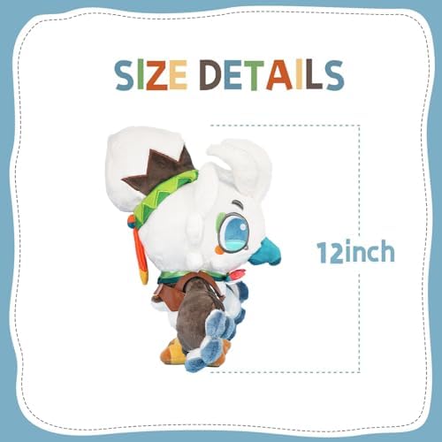 Nadou 12 Inch White Bird Plush Stuffed Animal 1