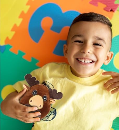 DolliBu Snug Mooshies Moose Stuffed Animal - 4 Inch