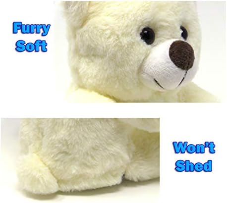 The Noodley LED Light Up Stuffed Animal Sleep Toy - 12 Inch White