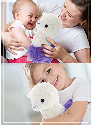 DolliBu Sparkle Purple Llama Plush 115 Inch 1