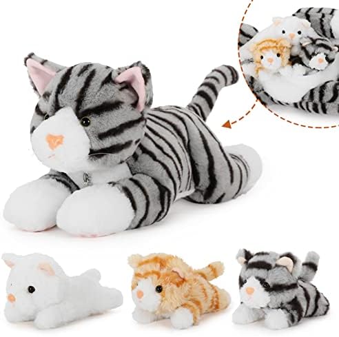 Muiteiur 157 Inch Cuddly Cat Plush Set
