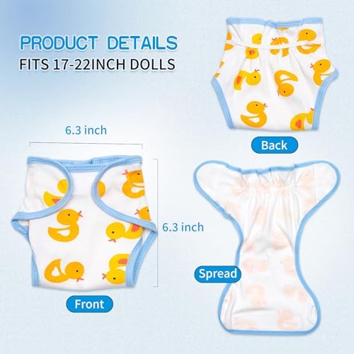 Pedolltree Reborn Baby Doll 9pcs Yellow Duck Set