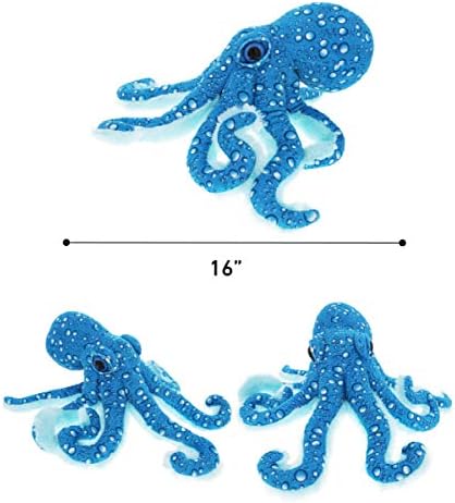 DolliBu Large Blue Octopus Plush Toy - 16 Inches 1