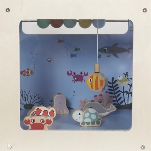 Buoyantkids 7-in-1 Wooden Activity Cube for Toddlers 1-3
