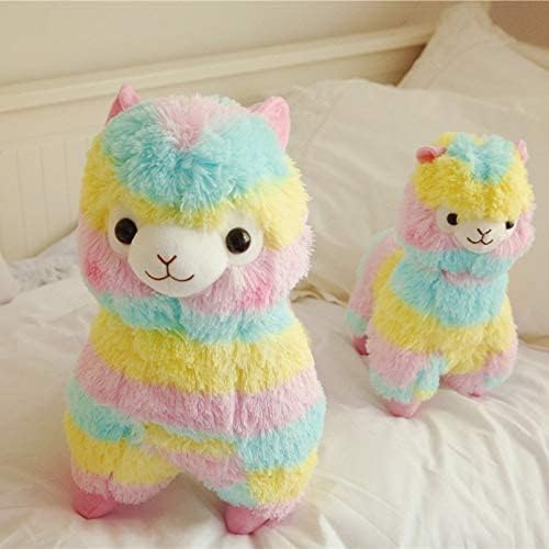 137 Inch Rainbow Llama Plush Toy for Kids and Adults