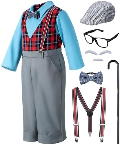 Bosvin Old Man Costume Set for Kids 1