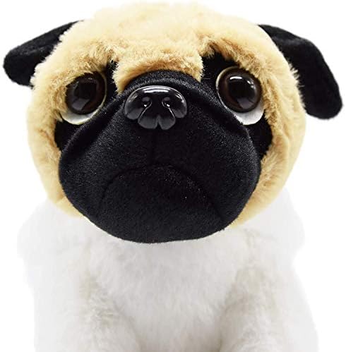 CASAGOOD Pug Dog Plush in Bunny Rabbit Costume 12 Inch