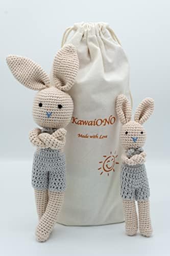 KawaiOnO Bunny Family Handmade Plushie Doll