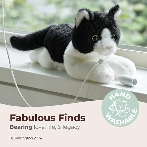 Bearington Collection Lil Domino 8 Inch Plush Cat Stuffed Animal