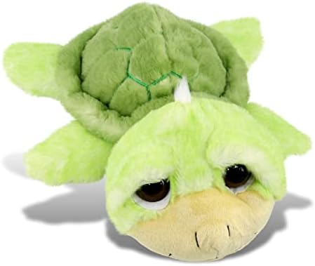DolliBu 11 Inch Plush Sea Turtle - Huggable Cuddle Toy for Kids Adults