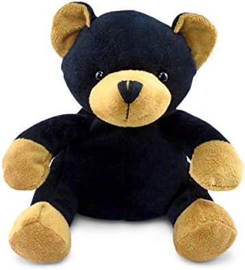 DolliBu Plush Black Bear - Soft Huggable 6 Inch Stuffed Animal