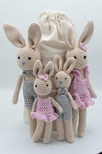 KawaiOnO Bunny Family Handmade Plushie Doll