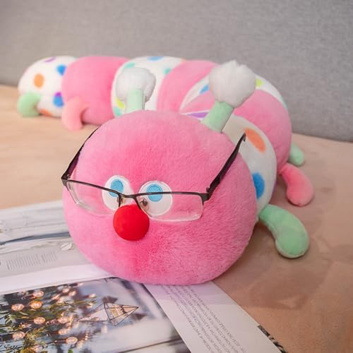 CASAGOOD 354 Inch Caterpillar Plush Stuffed Animal Pillow Pink