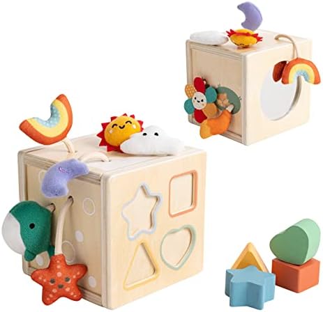 Twefex Wooden Pull String Toy for 6-12 Months