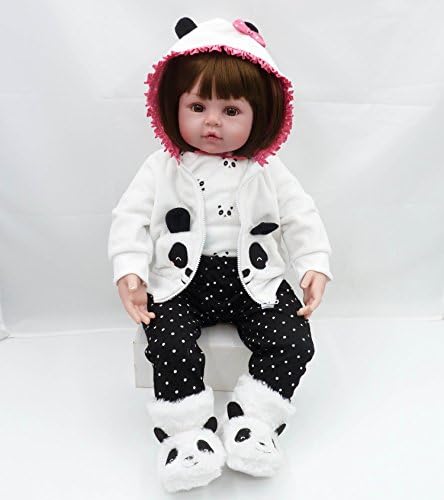 Pedolltree Reborn Baby Girl 18 Inch Panda Outfit