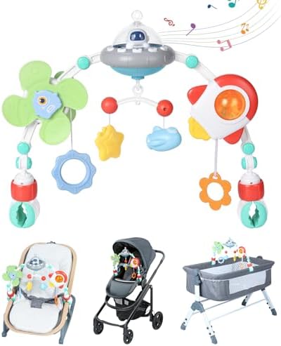 Orzbow Space Themed Stroller Arch Musical Toy