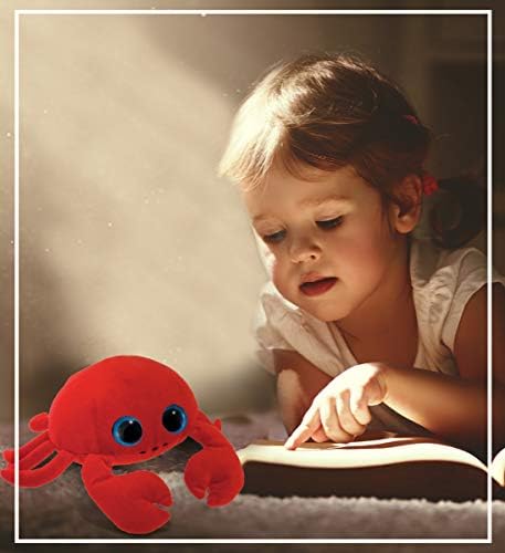DolliBu Big Eye Red Crab Plush 6 Inch